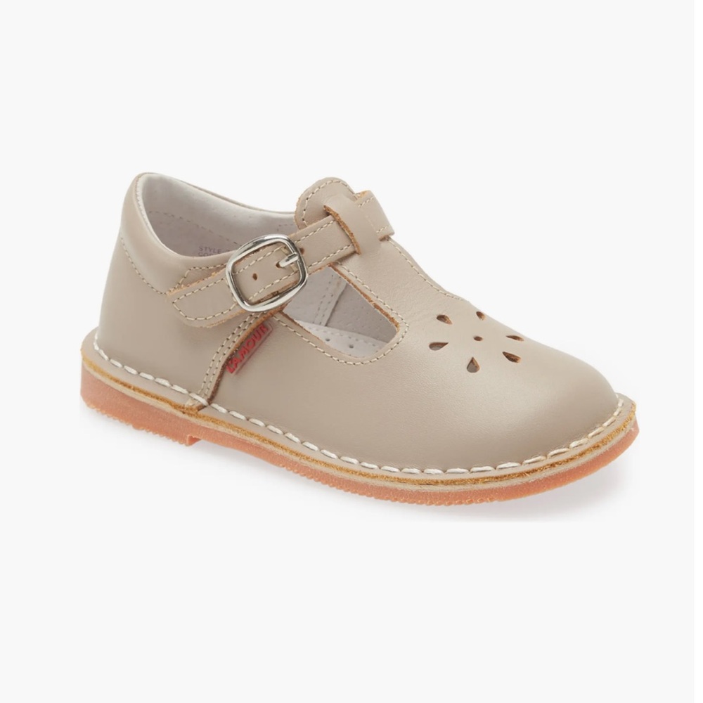 L'Amour Almond T-Strap Shoes